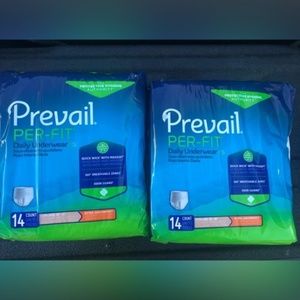 Prevail Per-Fit Pull-Up Daily Disposable Underwear, Extra Absorbency 2 packs XL